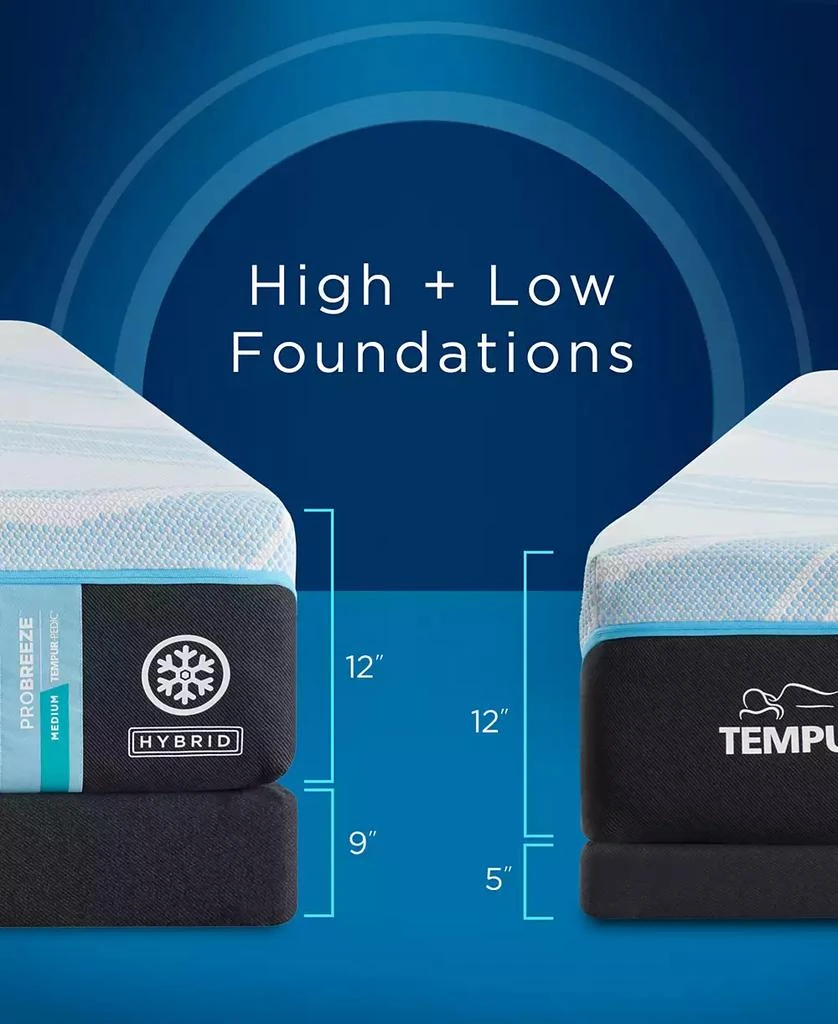TEMPUR-PEDIC ProBreeze 12" Medium Hybrid Cooling Mattress Collection 8