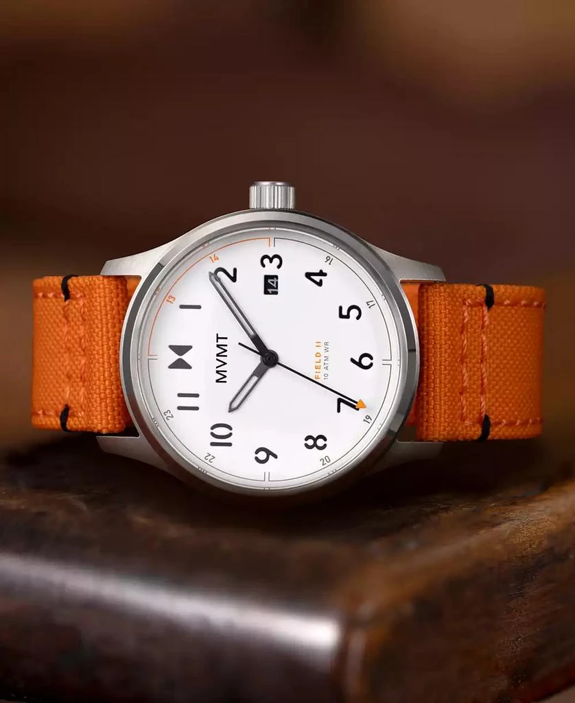 MVMT Field II Men's Orange Nylon Watch 41mm 11