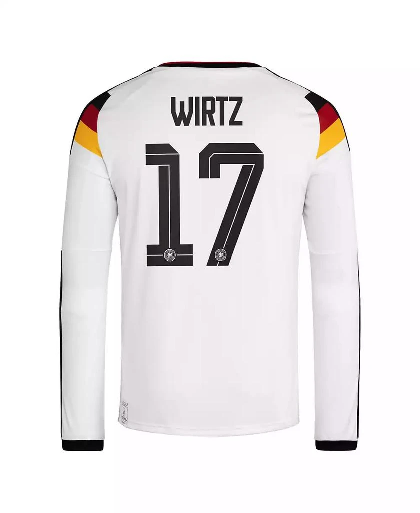 Adidas Men
s Florian Wirtz White Germany National Team 2026 Home Replica Long Sleeve Jersey 3