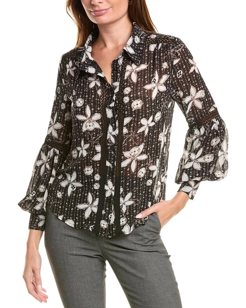 Gracia Floral Print Puff Sleeve Shirt 1