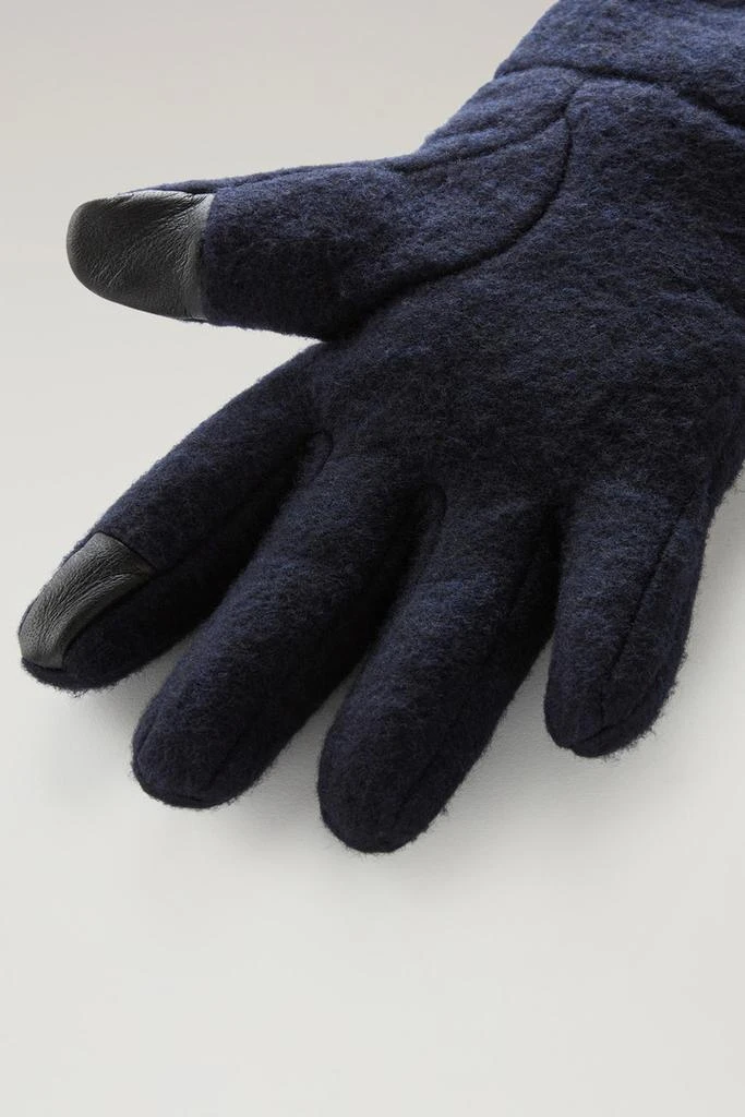 WOOLRICH Gloves in Recycled Wool Blend - Elmer / Woolrich - Men - Blue 3