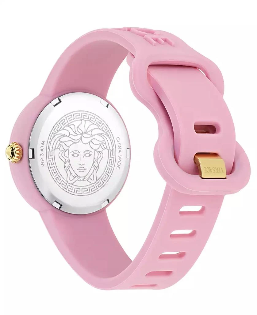 Versace Kids Medusa Pop Pink Silicone Strap Watch 32mm 3