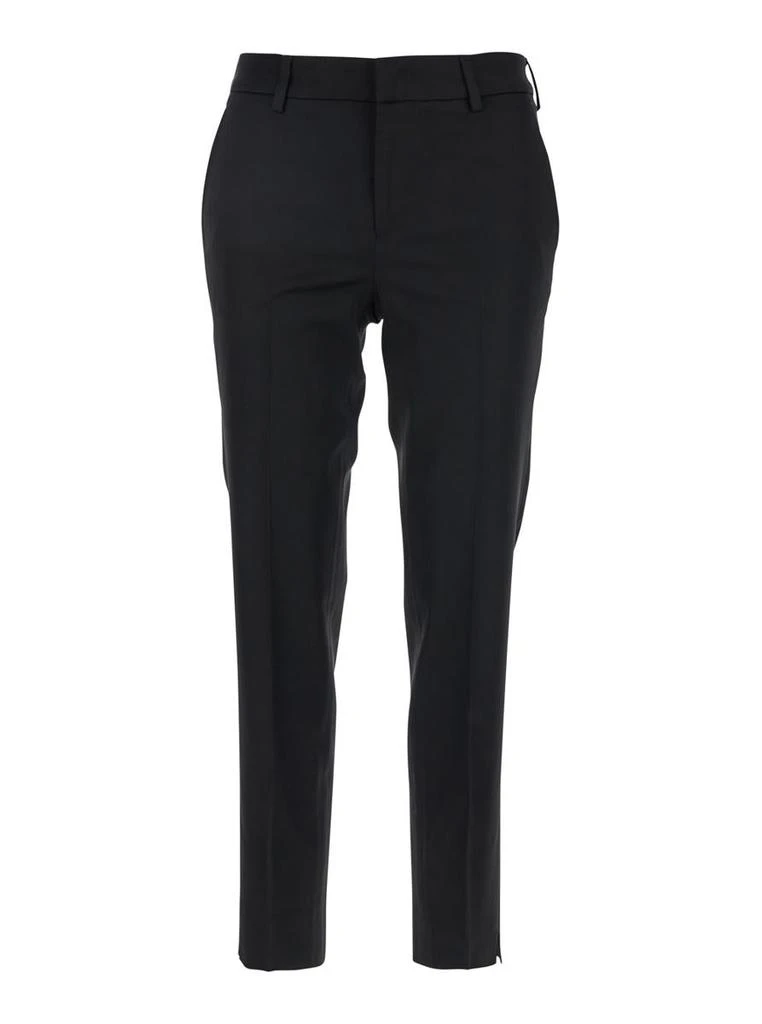 PT TORINO 'New York' Black Pants With Belt Loops In Viscose Stretch Woman 1