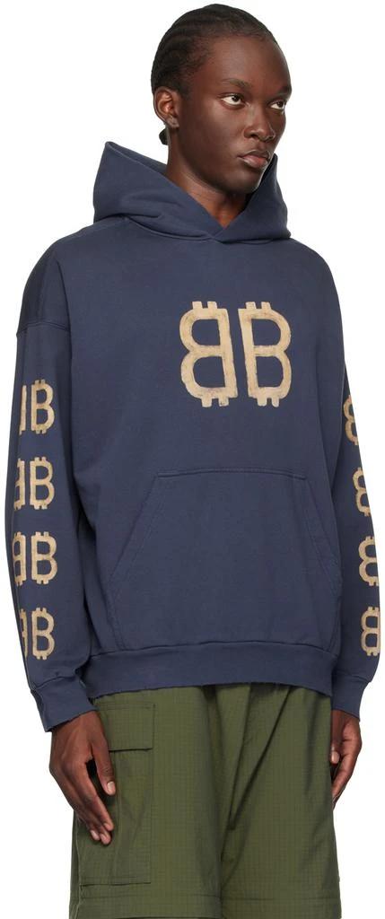 Balenciaga Blue Crypto Hoodie 2