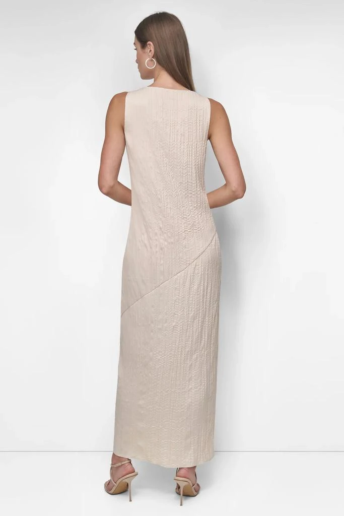 DKNY SLEEVELESS BROOMSTICK TWILL MIDI 2