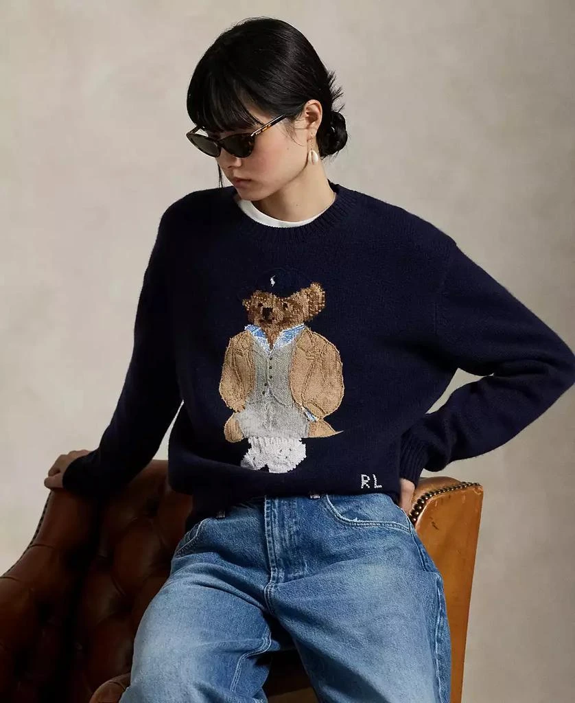 Ralph Lauren Women's Polo Bear Wool-Cashmere-Blend Sweater 3