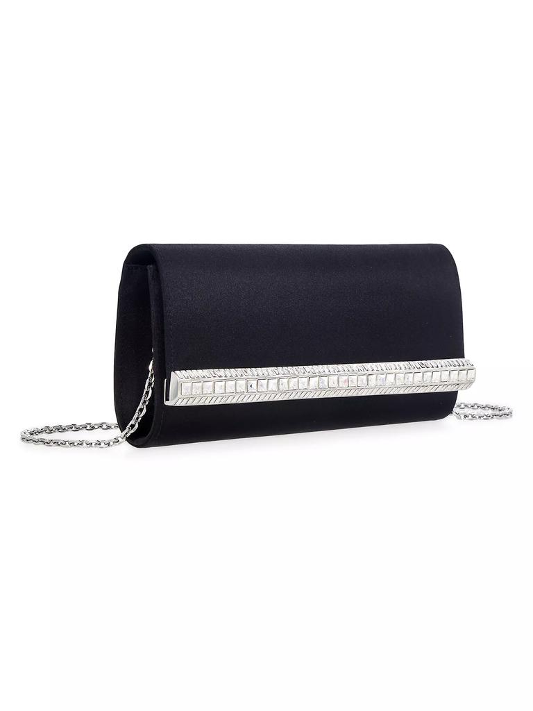 Judith Leiber Perry Satin & Crystal Clutch