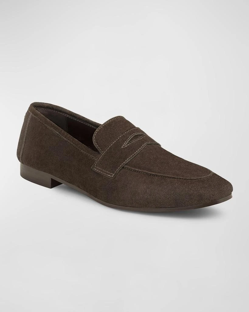 Bougeotte Flaneur Suede Penny Loafers 2
