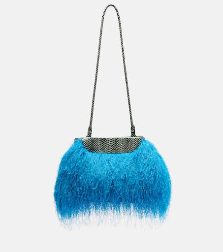 Dries Van Noten Bomber Zip Leather Crossbody Bag - Crossbody Bags