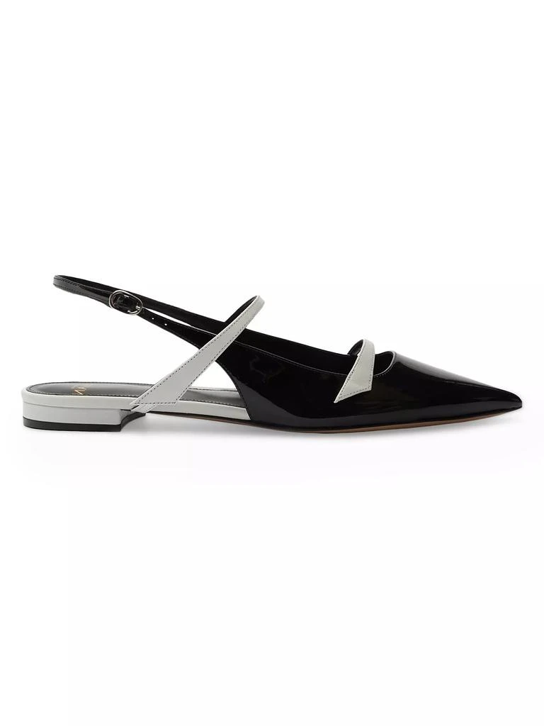 Alexandre Birman Tita Patent Leather Slingback Flats 1