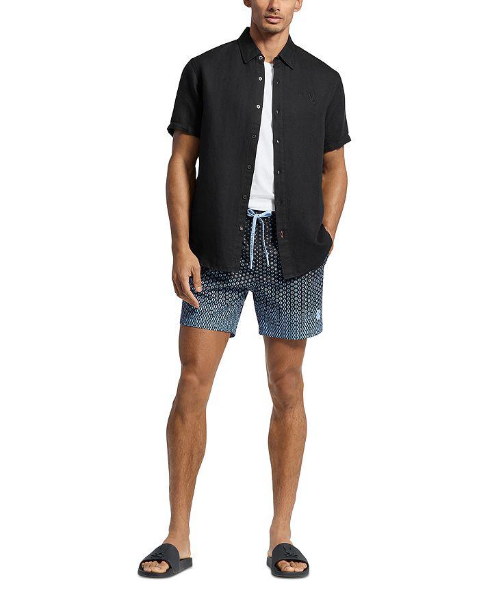 Psycho Bunny Bendigo Allover Print 5.75" Swim Trunks