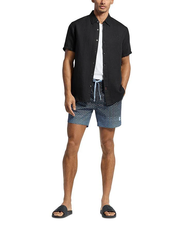 Psycho Bunny Bendigo Allover Print 5.75" Swim Trunks 2