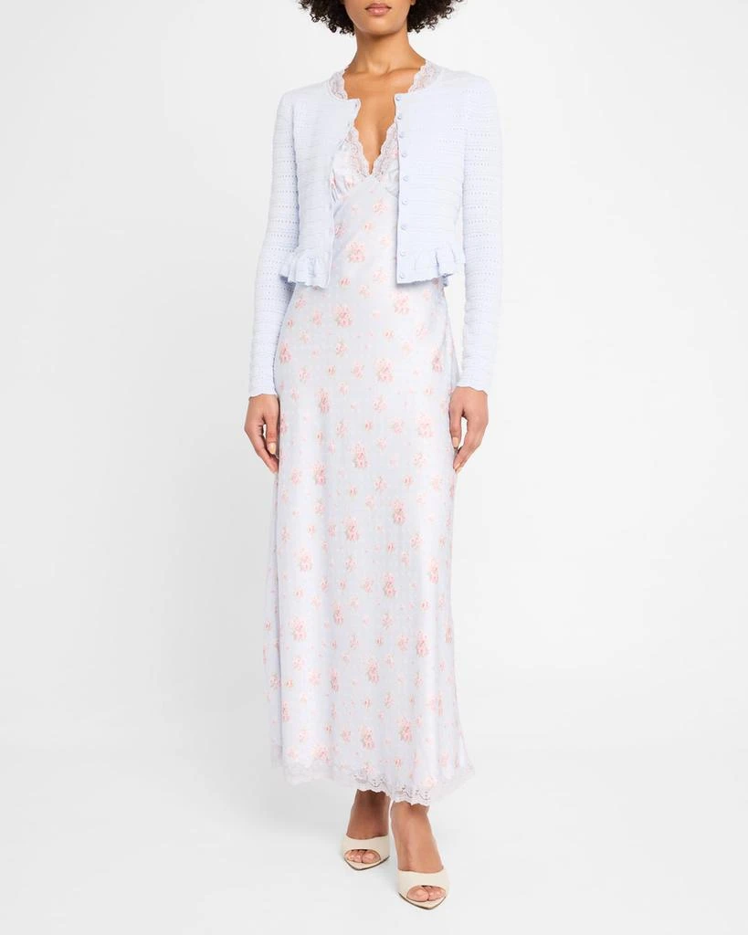 LOVESHACKFANCY Rogan Ruffle-Hem Cardigan 2