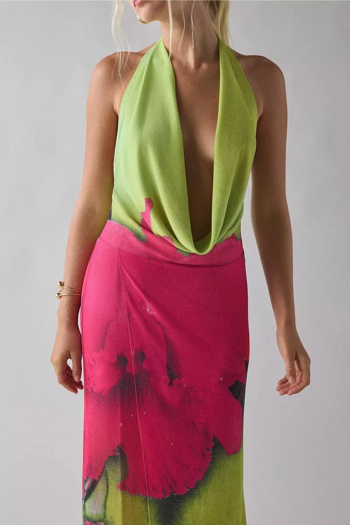prom halter dress halter long satin ball gowns prom dresses open back