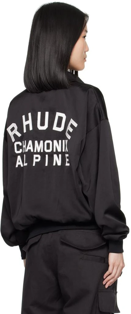 Rhude Black Rugby Polo 3