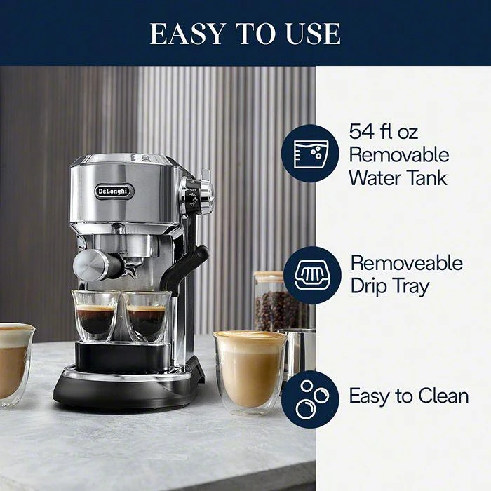 De'Longhi Dedica Maestro Plus Espresso Machine 6