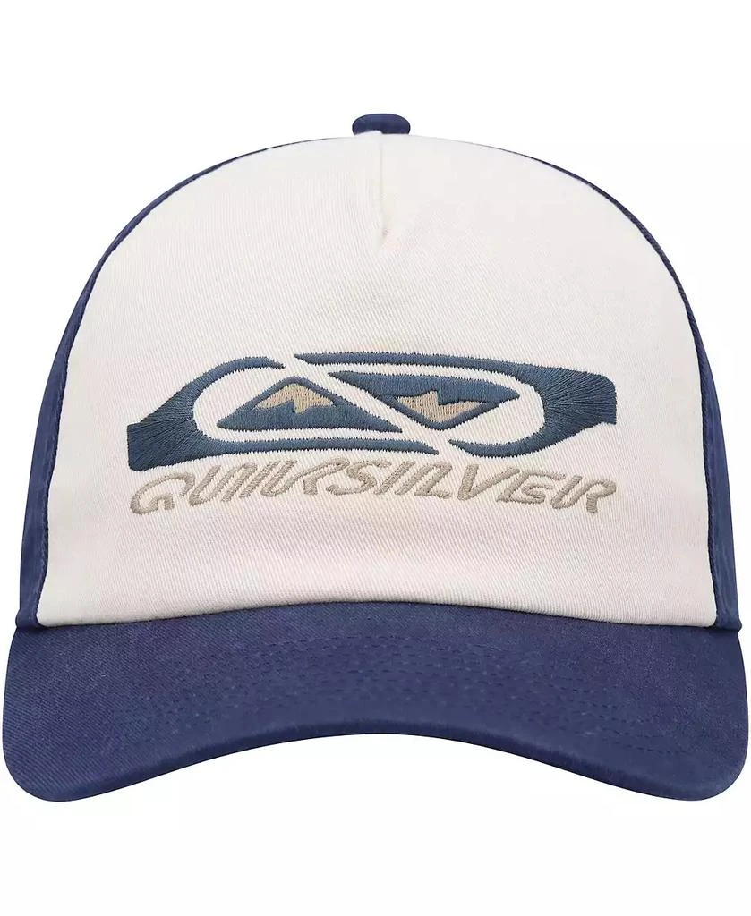 Quiksilver Men's White/Navy Take A Hike Snapback Hat 4