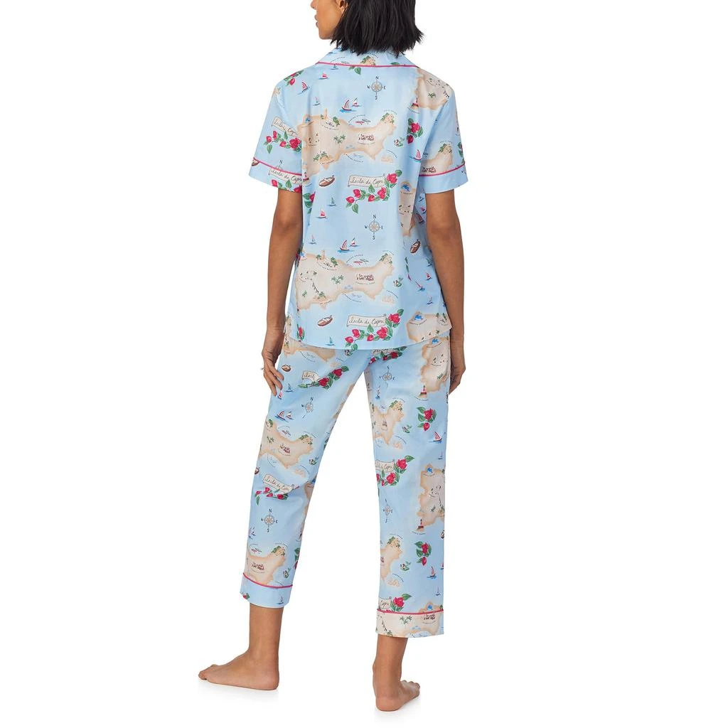 Bedhead PJs Cotton Woven Short Sleeve Cropped Pj Set 2