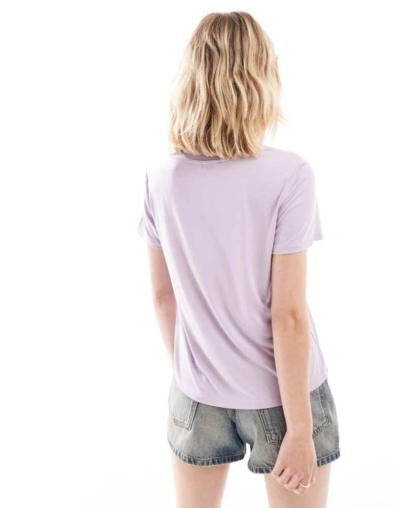 Monki Monki super soft t-shirt in lilac 4