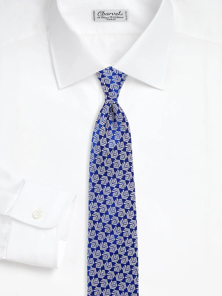 Charvet Shaded Diagonal Stripe Silk Jacquard Tie 2