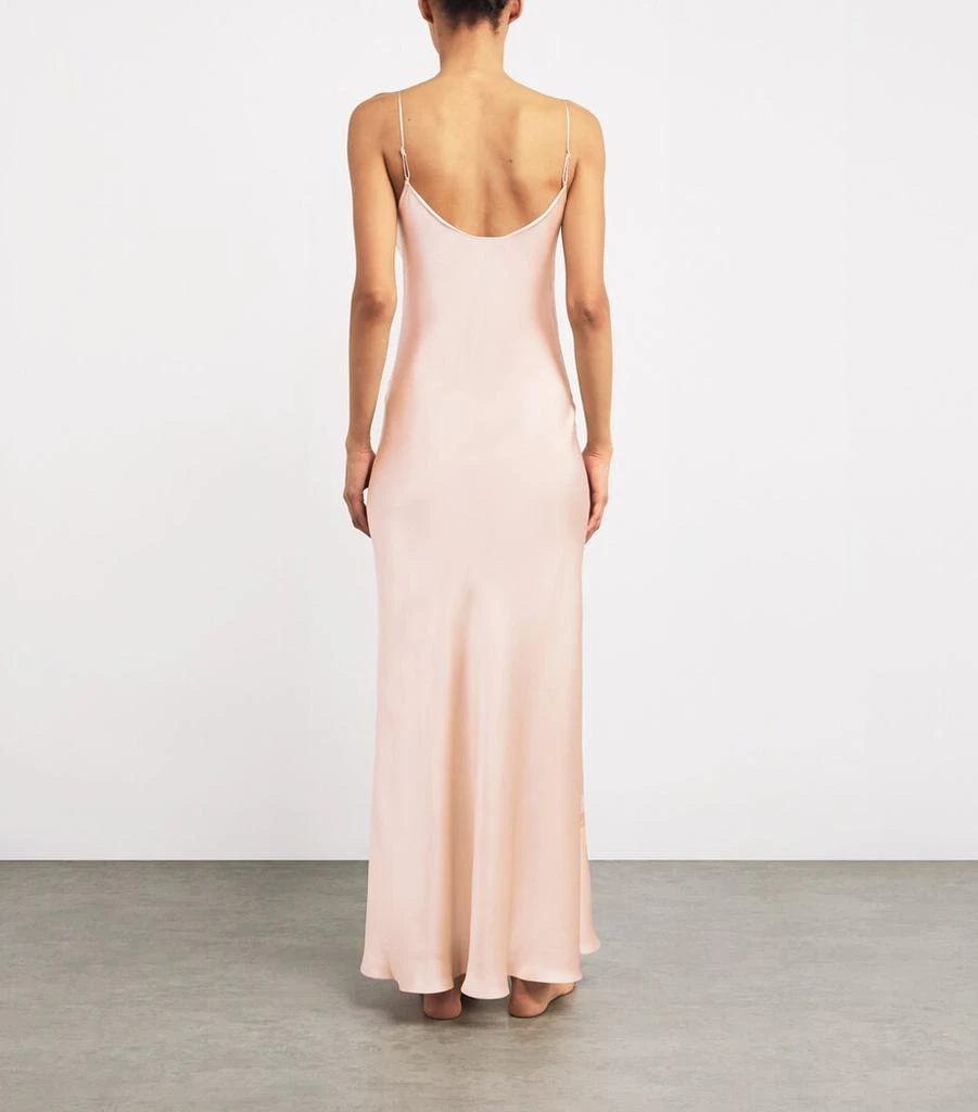 Carine Gilson Silk Lace-Trim Maxi Nightdress 3