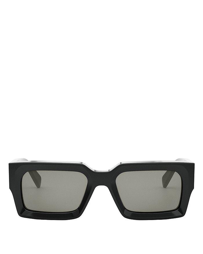 Celine Bold 3 Dots Rectangular Sunglasses, 54mm
