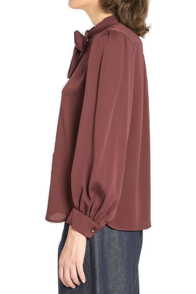 Max Mara Max Mara Melania Tie Detailed Button-Up Shirt 4