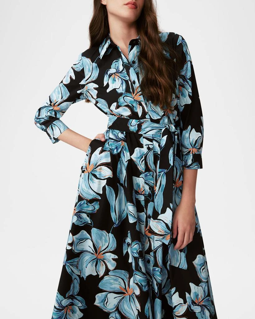 Diane von Furstenberg Blaine Floral-Print Midi Shirtdress 5