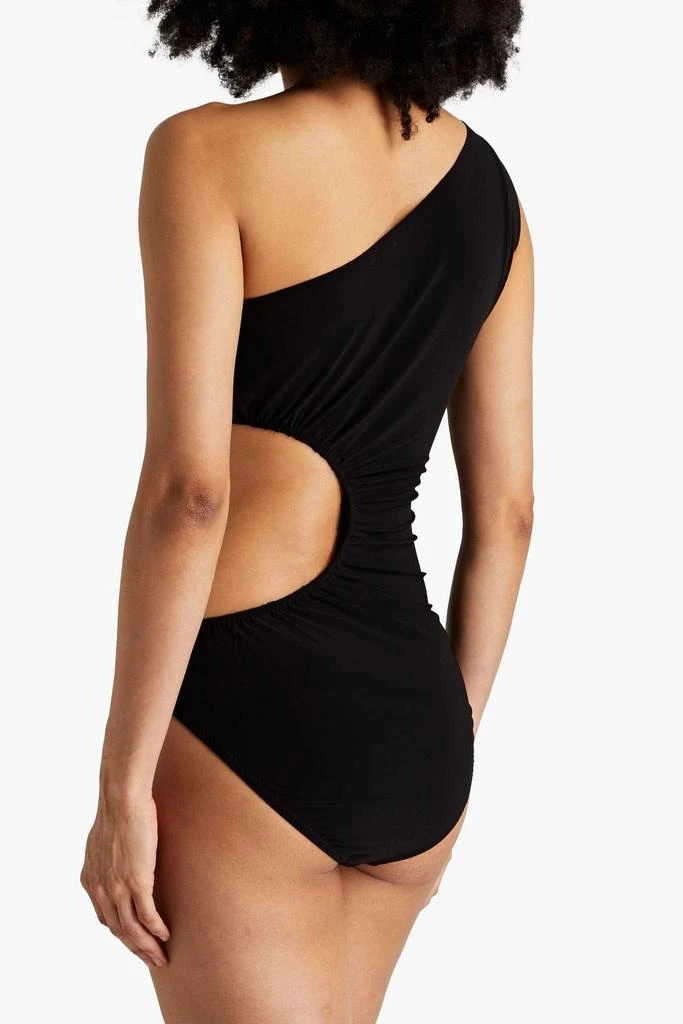 Norma Kamali Mio one-shoulder cutout swimsuit 3