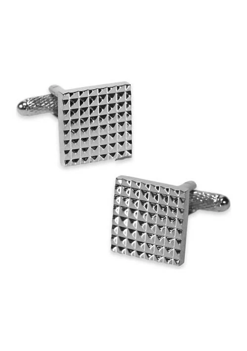 Saddlebred® Square Textured Metal Cufflinks