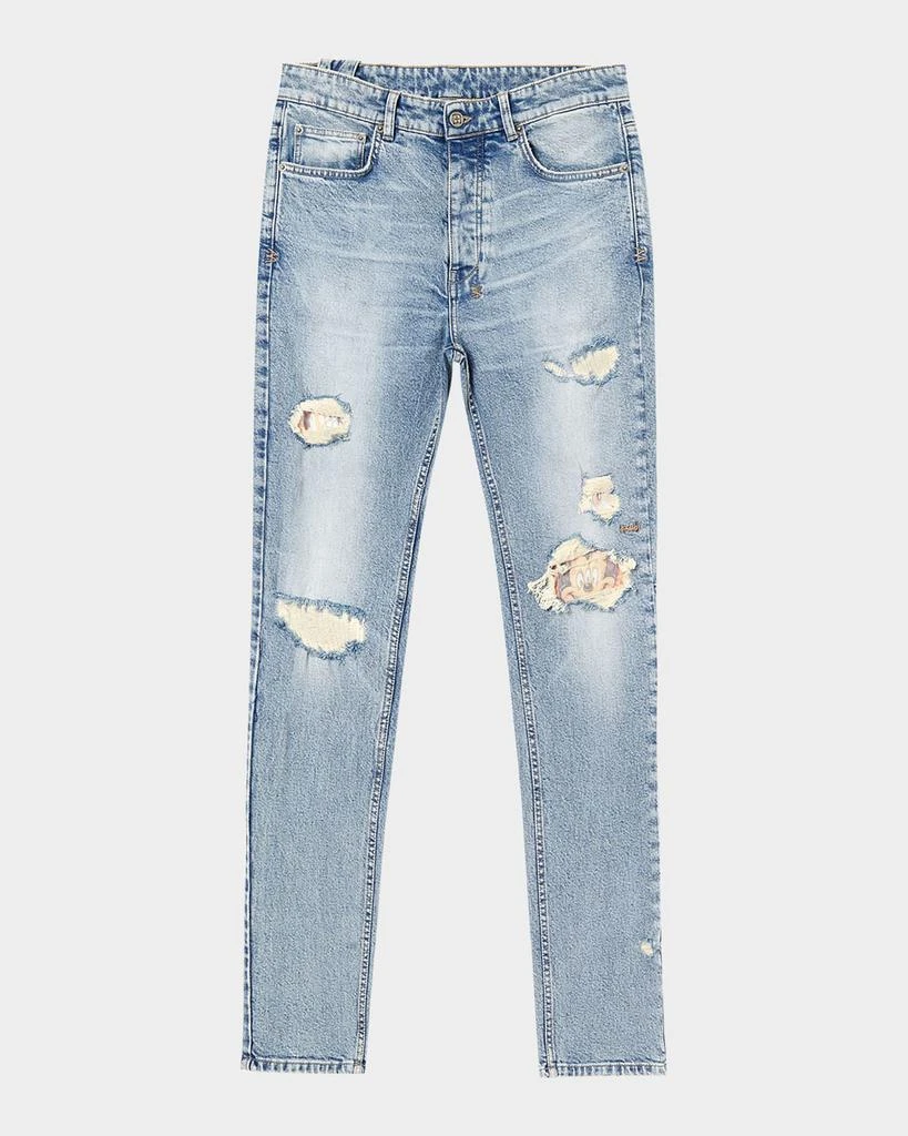 Ksubi Men's Chitch Champagne Destroy Sketch Jeans 1