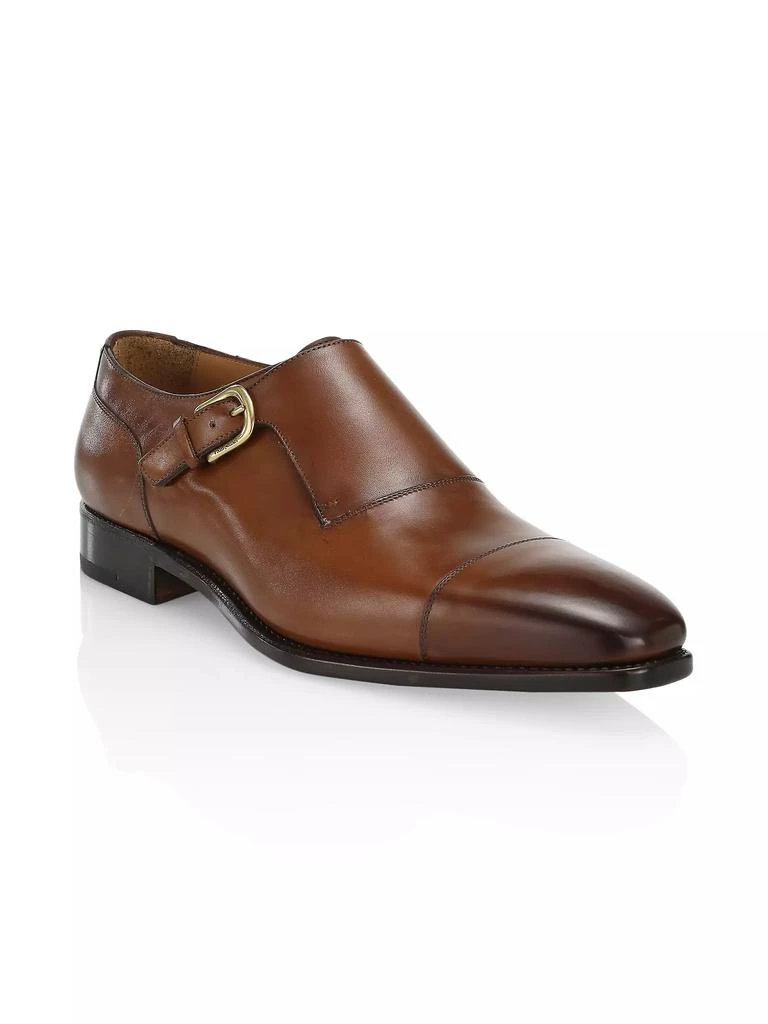 Paul Stuart Giordano Monk-Strap Leather Shoes 2