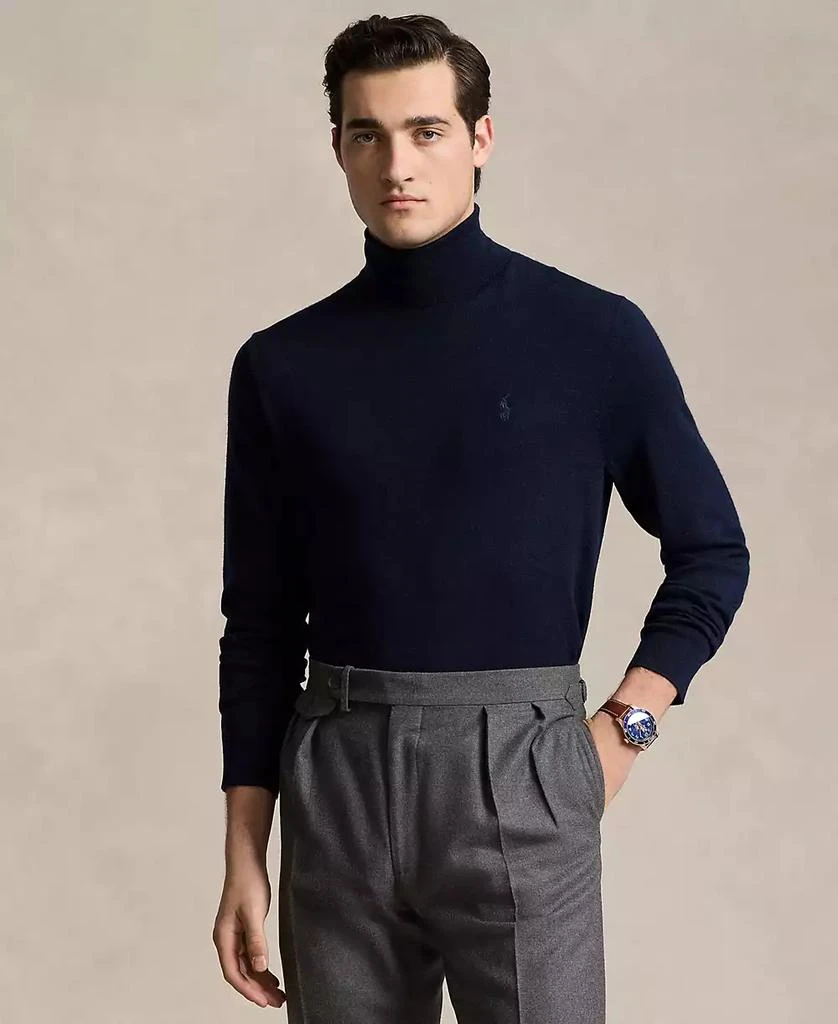 Ralph Lauren Men
s Washable Wool Turtleneck Sweater