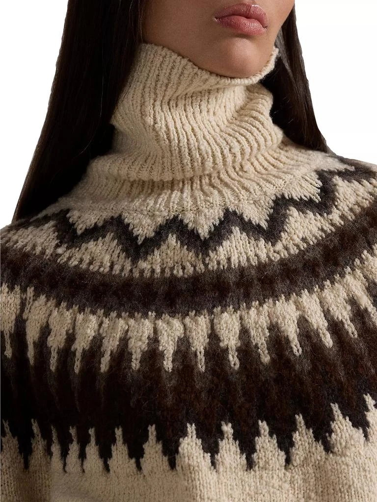 Ralph Lauren Fair Isle-Inspired Wool-Blend Turtleneck Sweater 5