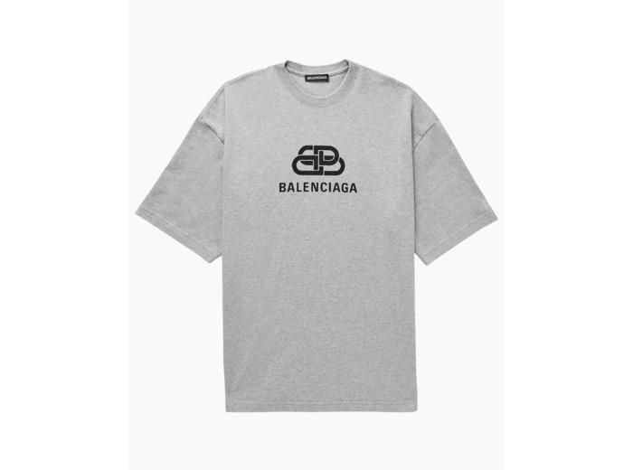 【BALENCIAGA】オフホワイト 3B Liquefied Tシャツ Balenciaga 3B Liquefied T-Shirt Oversized WHITE 1-Small - T