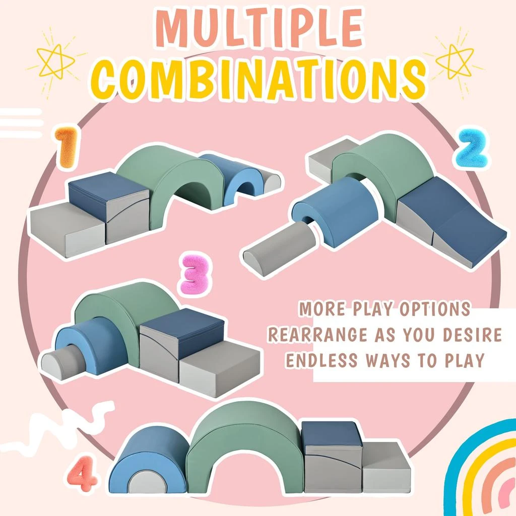 Streamdale Furniture Streamdale 5-Piece Kids Climbing Toys for Toddlers 2