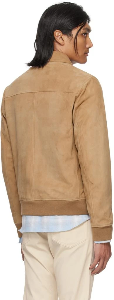 Theory Brown Wyatt Leather Jacket 3