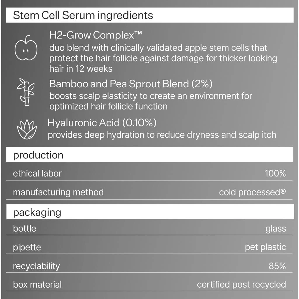 Act+Acre Act+Acre Cold Processed Stem Cell Serum 2.2 fl oz 6