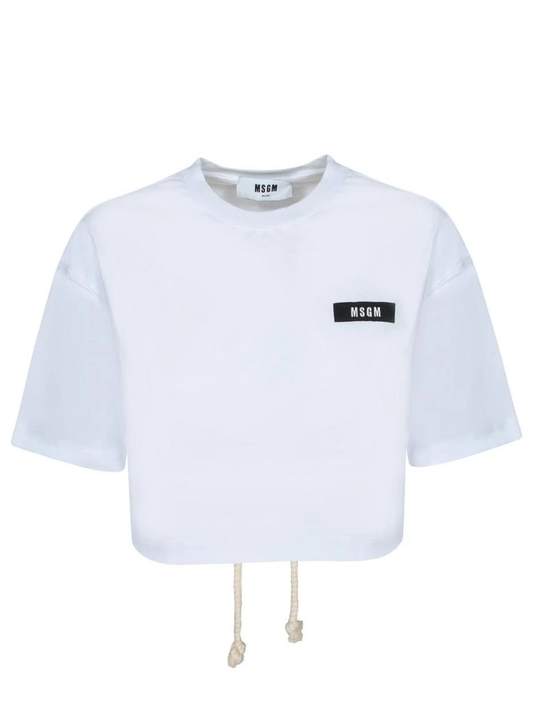 MSGM MSGM Open-Back Self-Tie T-Shirt 1