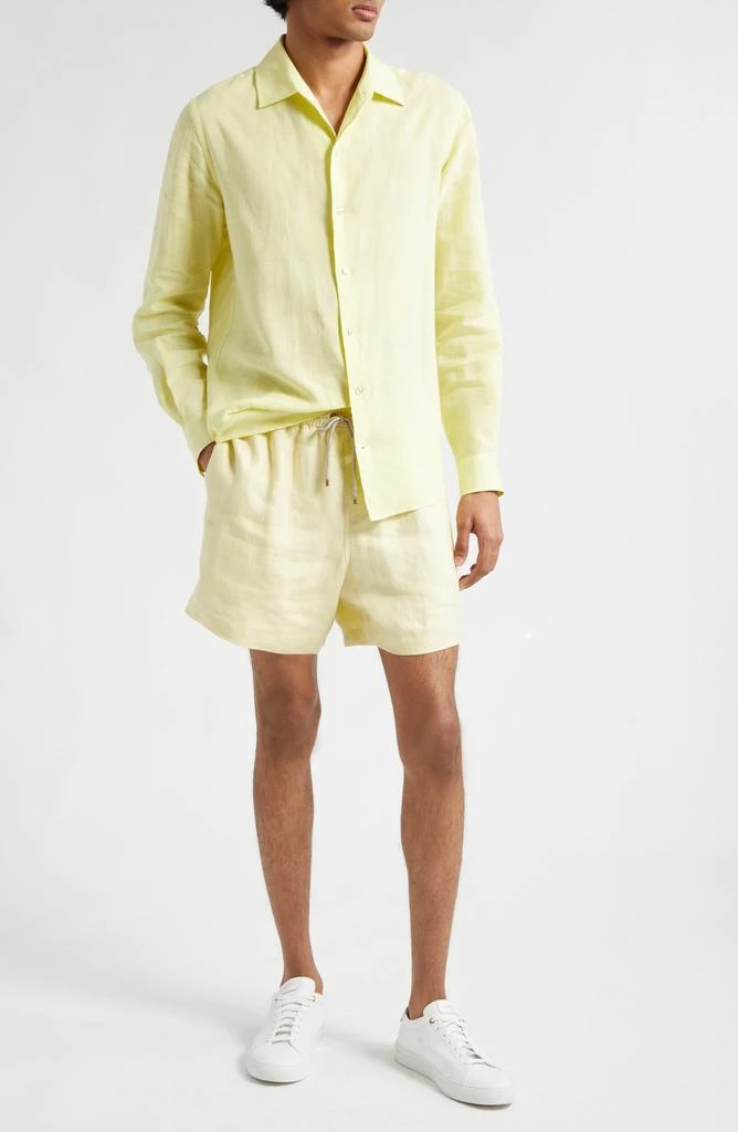 AGNONA Linen Drawstring Shorts 2