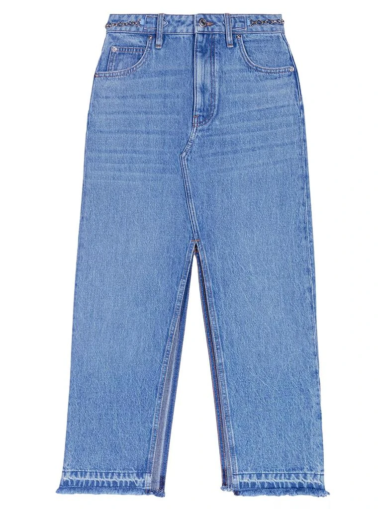 Maje Long Denim Skirt 1