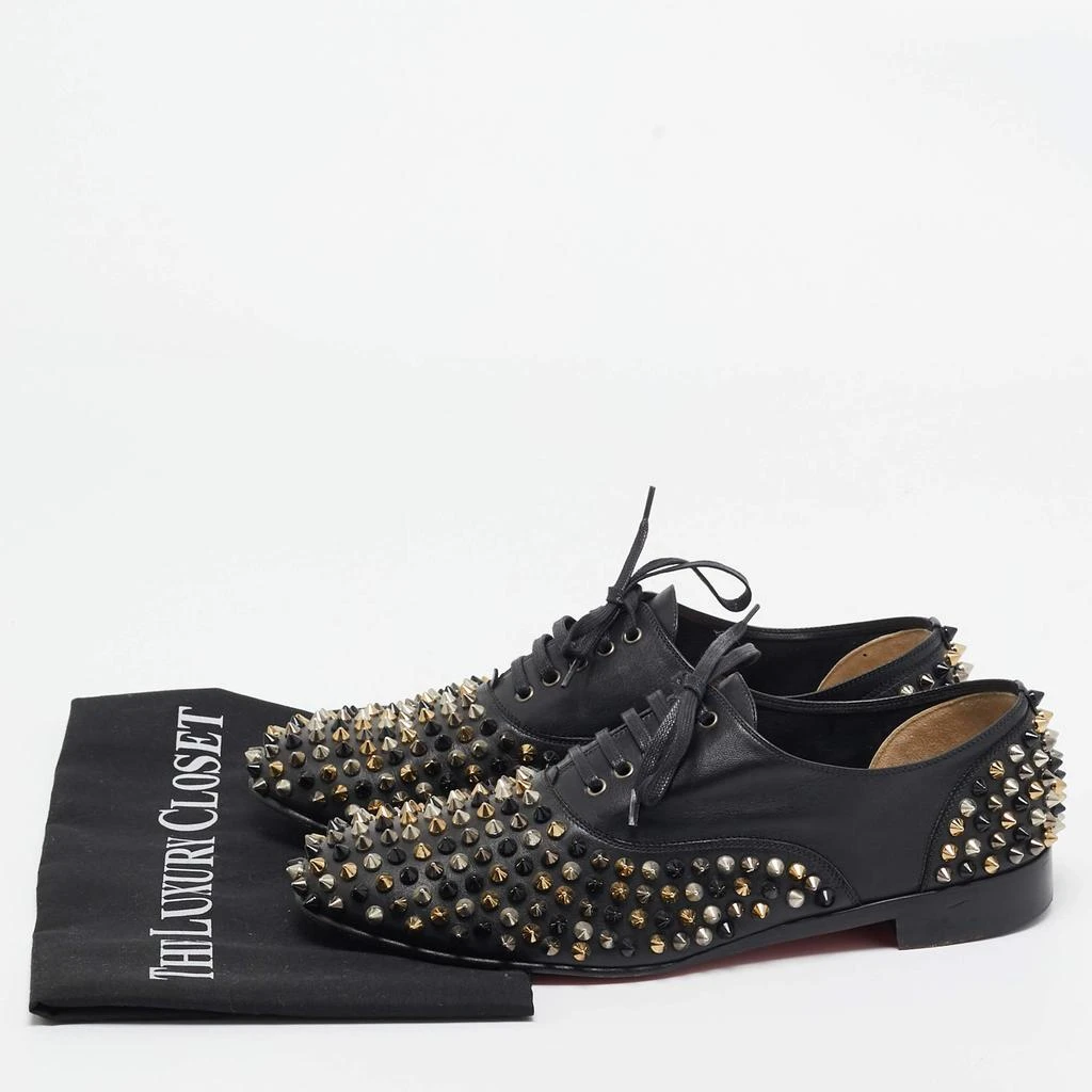 Christian Louboutin Christian Louboutin Black Leather Freddy Spike Oxfords Size 40.5 9