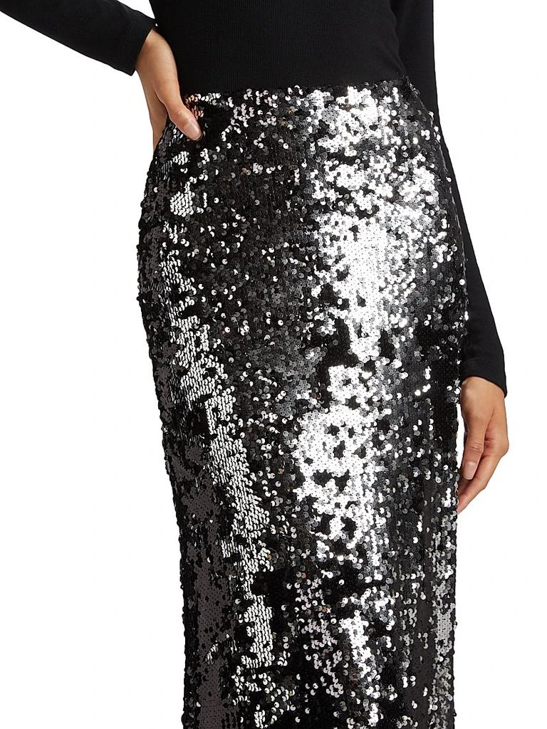 L'Agence Zeta Sequined Maxi Skirt 6