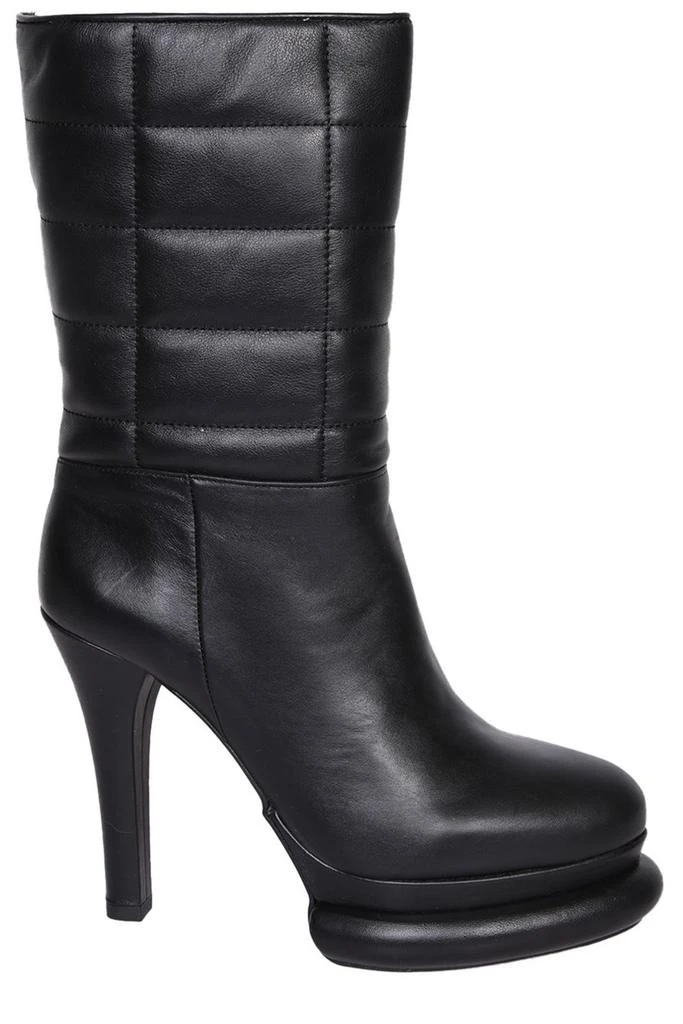 PALOMA BARCELÓ Paloma Barceló Round Toe Quilted High Heeled Boots 1