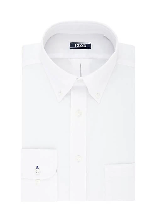 IZOD Big Tall Stretch Solid White Shirt 1