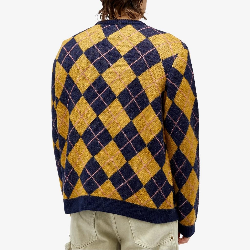 Awake NY Awake NY Argyle Mohair Crew Knit 3