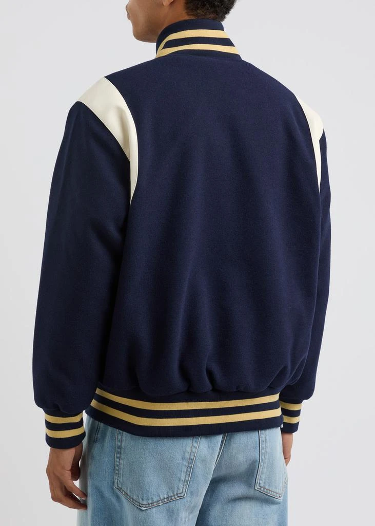 ICE CREAM Drippy logo-embroidered felt varsity jacket 3