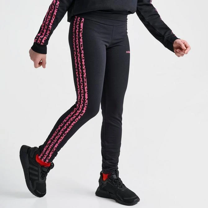 Adidas Girls' adidas Originals Leopard Stripes Leggings 3