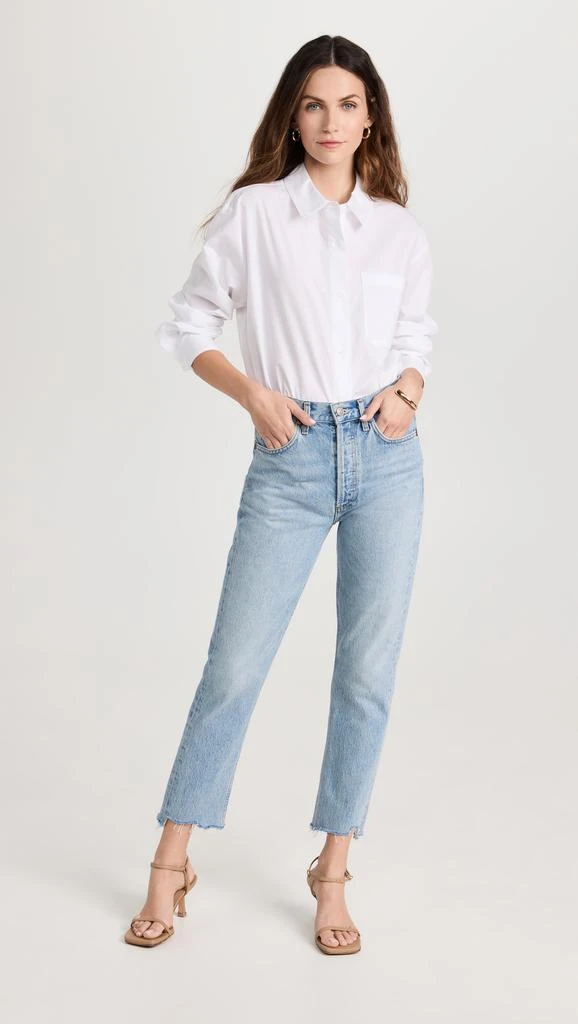 AGOLDE Riley High Rise Straight Crop Jeans 4