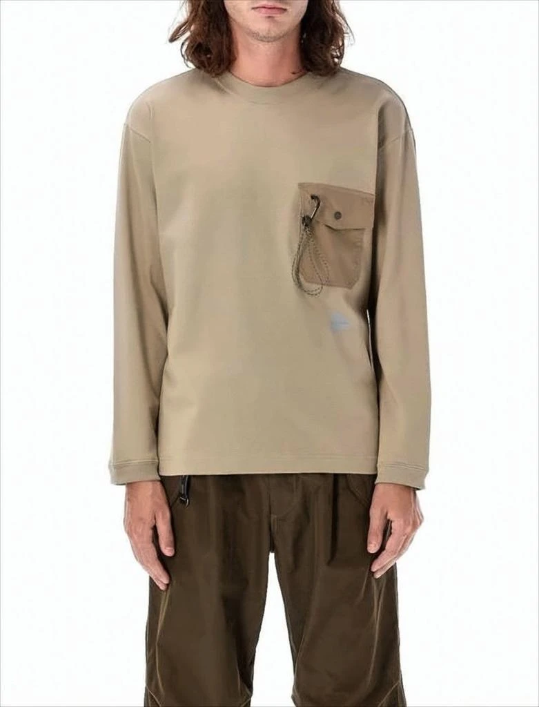 And Wander Long-Sleeve Relaxed Fit T-Shirt With Distinctive Chest Pocket